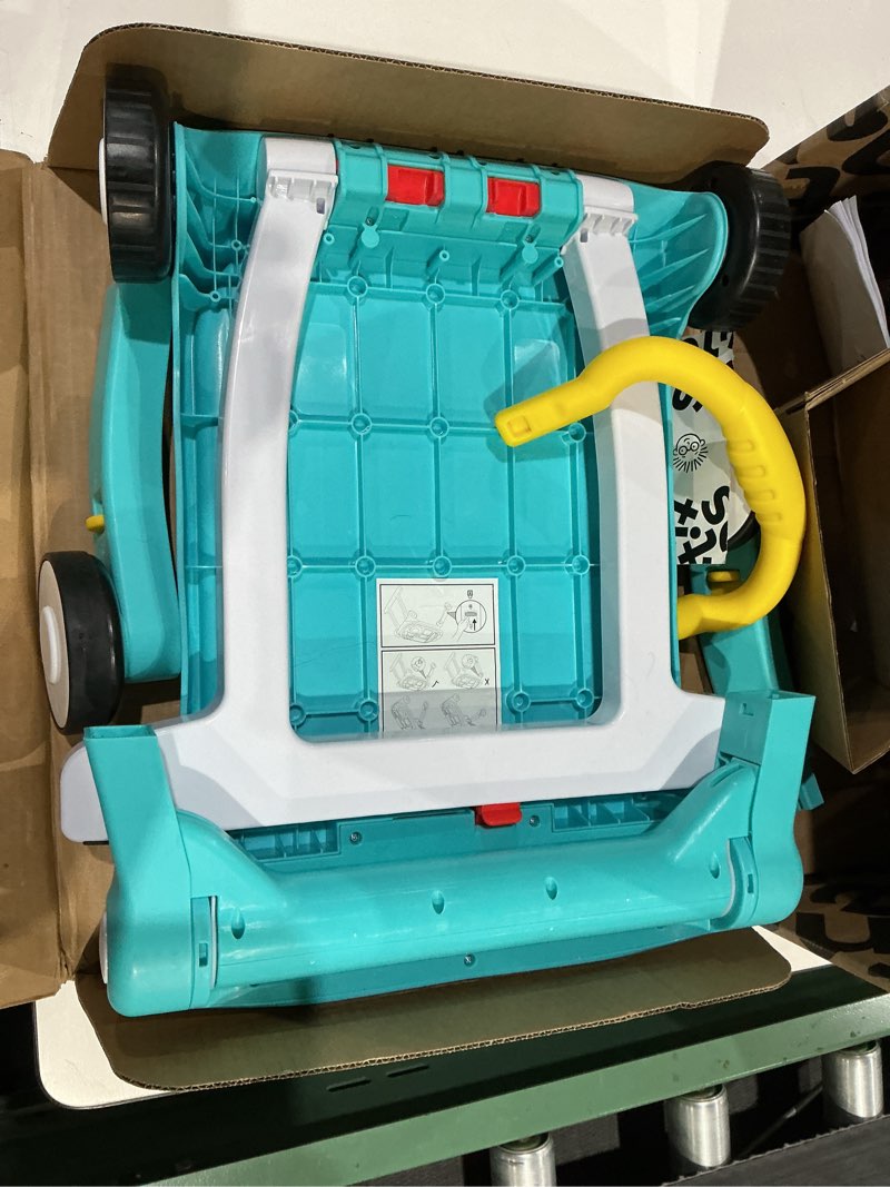 Condition photo showing As Is for baby einstein musical mix ‘n roll 4-in-1 push walker, activity center, toddler table & floor toy, 100+ songs & phrases, dj station with piano