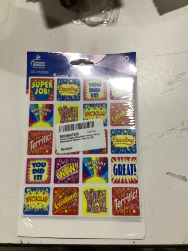 Carson Dellosa Education Positive Words Motivational Stickers, Pack of 120