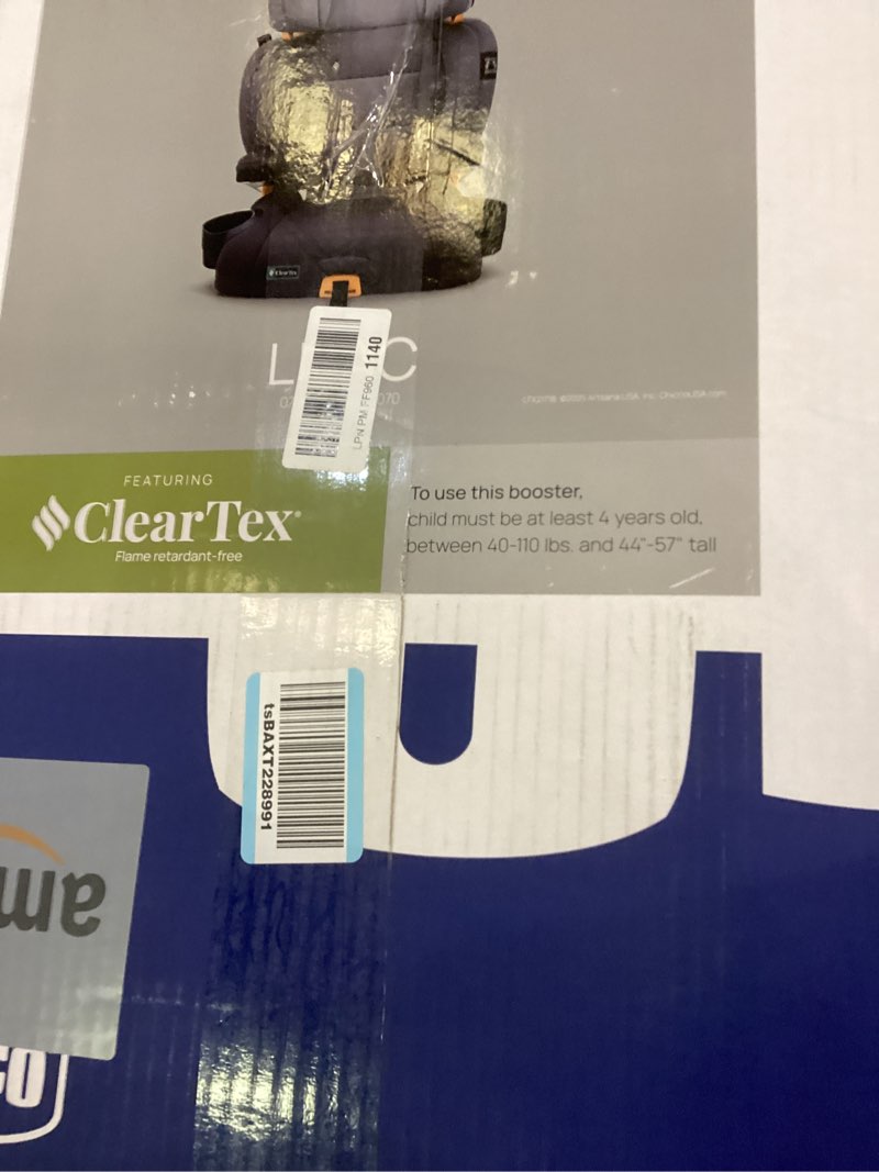 Condition photo showing New/Like New for Chicco KidFit ClearTex Plus 2-in-1 Belt-Positioning Booster Car Seat, Backless and High Back Booster Seat, for Children Aged 4 Years and up and 40-100 lbs. | Lilac/Purple KidFit ClearTex Plus Lilac