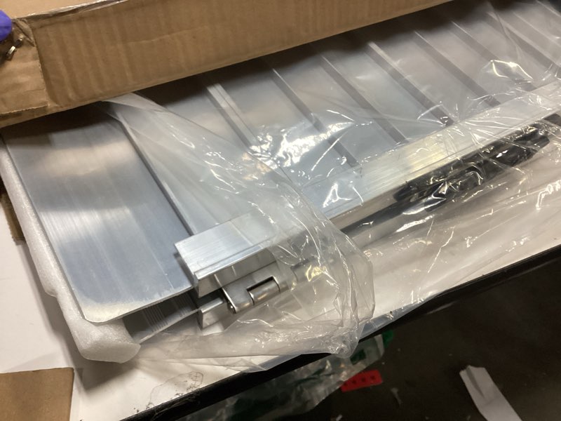 Condition photo showing Good Condition for FACHNUO 2 Feet Portable Wheelchair Ramp, Non-Skid Aluminum Handicap Ramps with Handle, Folding Threshold Wheel Chair Ramp for Home Steps, Stairs, Entry, Threshold, Doorways, Scooter, 800LBS Capacity Aluminum 2FT(Using height 2-6'')