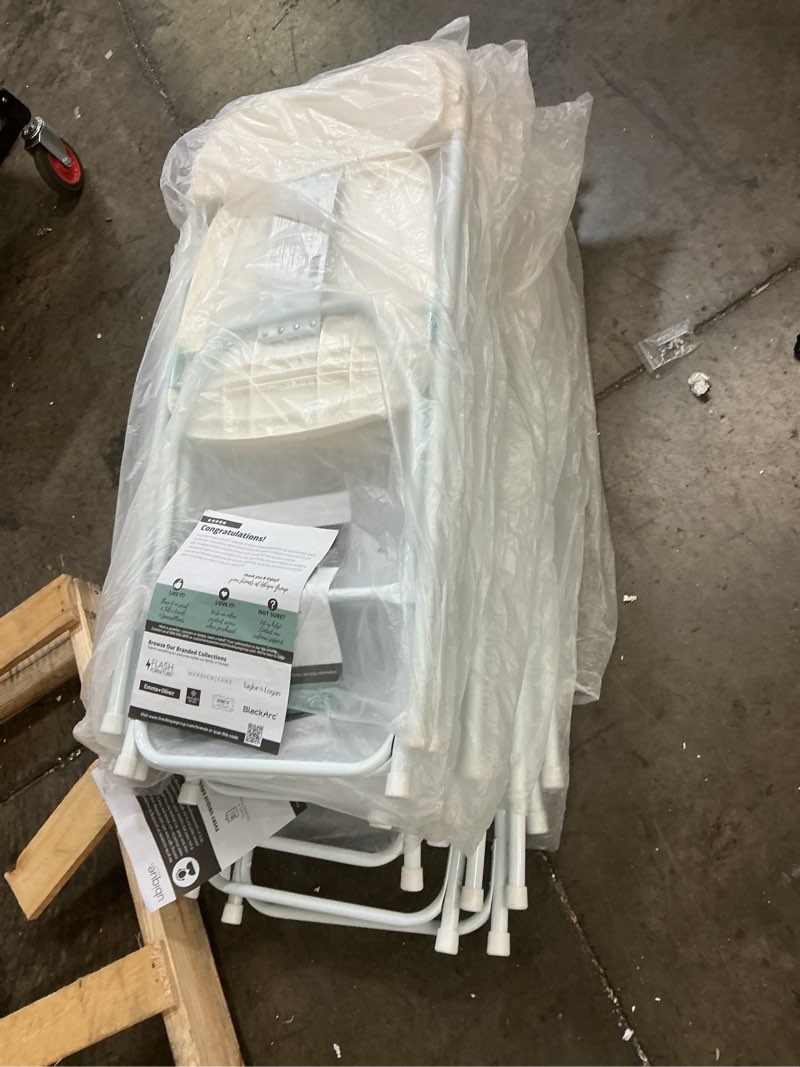 Condition photo showing Good Condition for flash furniture hercules set of 10 indoor/outdoor heavy-duty plastic folding chairs, foldable commer