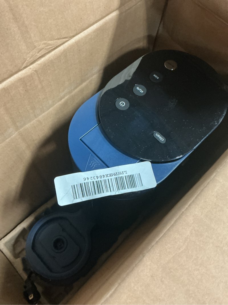 Condition photo showing As Is for Ninja Pods & Grounds Single-Serve Coffee Maker, K-Cup Pod Compatible, 56-oz. Reservoir, 6-oz. Cup to 24-oz. Travel Mug Brew Sizes, Iced Coffee Maker, Navy, PB041NV