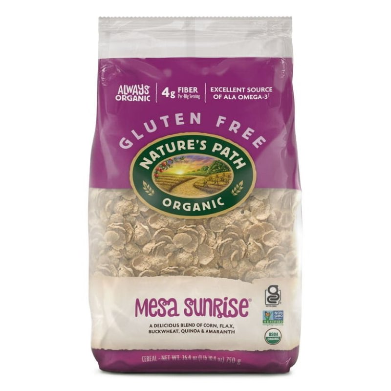 NATURES PATH ORGANIC CEREAL MESA SUNRISE 26.4 oz * best before 08/08/2025*. Pack of 6 
