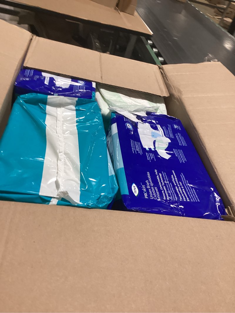 Condition photo showing Good Condition for Tena Incontinence Adult Diapers, Maximum Absorbency, Disposable Briefs, ProSkin - Large - 56 ct Large 56