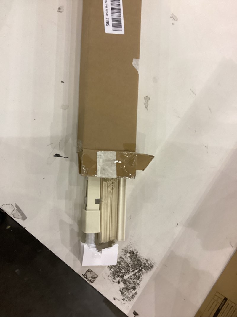 Condition photo showing As Is for LazBlinds No Tools No Drill 1" Vinyl Mini Blinds, Cordless Blinds for Windows, Light Filtering Horizontal Window Blinds & Shades, 28" W x 64" H, Cream Cordless-cream 28" W x 64" H