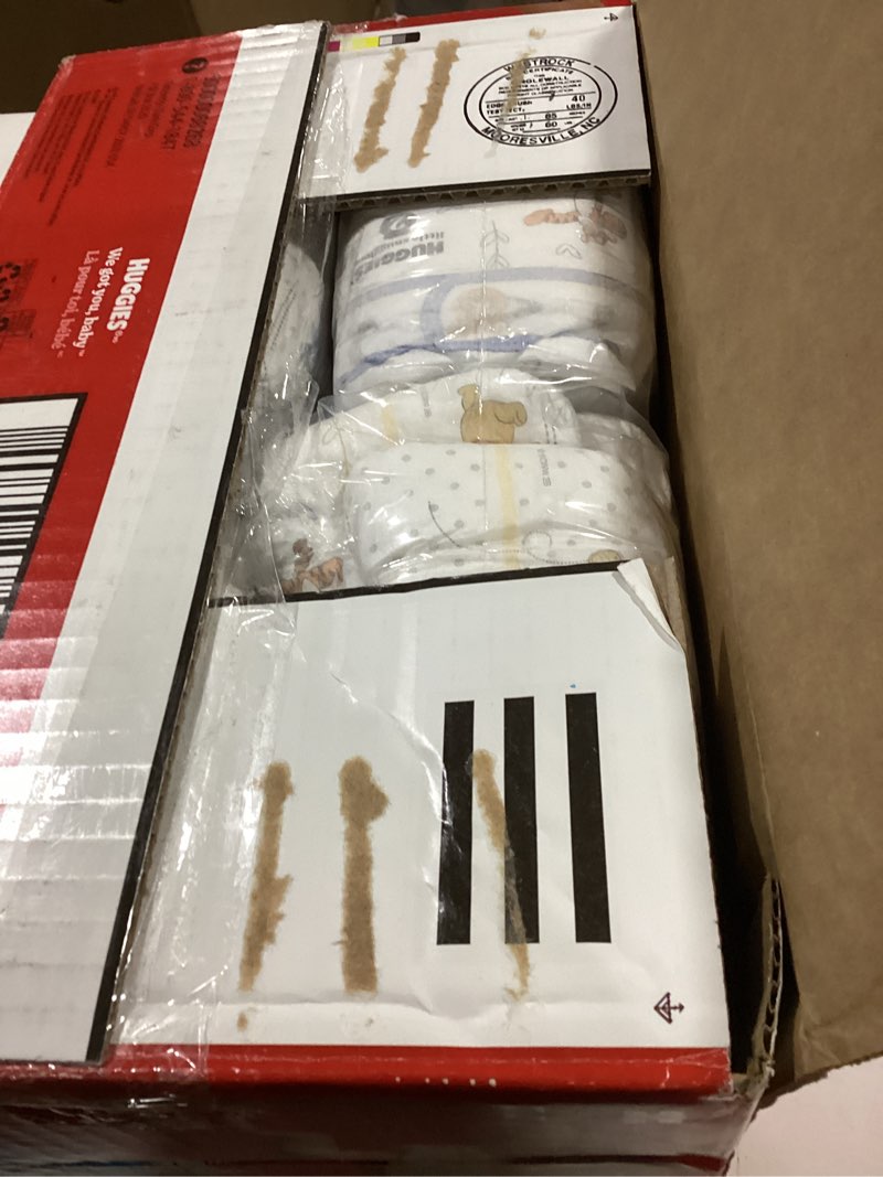 Condition photo showing As Is for Huggies Size 2 Diapers, Little Snugglers Baby Diapers, Size 2 (12-18 lbs), 84 Count, Packaging May Vary Size 2 84