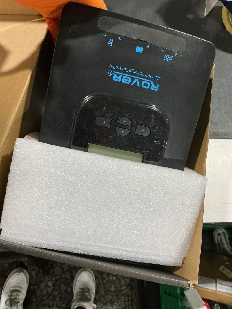 Condition photo showing Good Condition for renogy solar charge controller rover 40a 12v24v auto parameter dc input mppt charge controllers for solar panels adjustable lcd for gel sealed flooded lithium battery