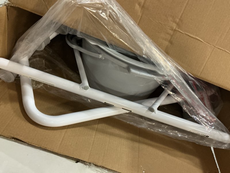 Condition photo showing Good Condition for commode, folding,1/cs drive medical steel folding bedside commode
