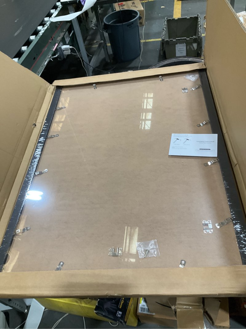 Condition photo showing Good Condition for 24x34 picture frame for wall display, 24x34 black picture frame with shatter resistant plexiglass, stable and sturdy 24 x 34 poster frame for wall display, handpicked gift collection, 1 pack