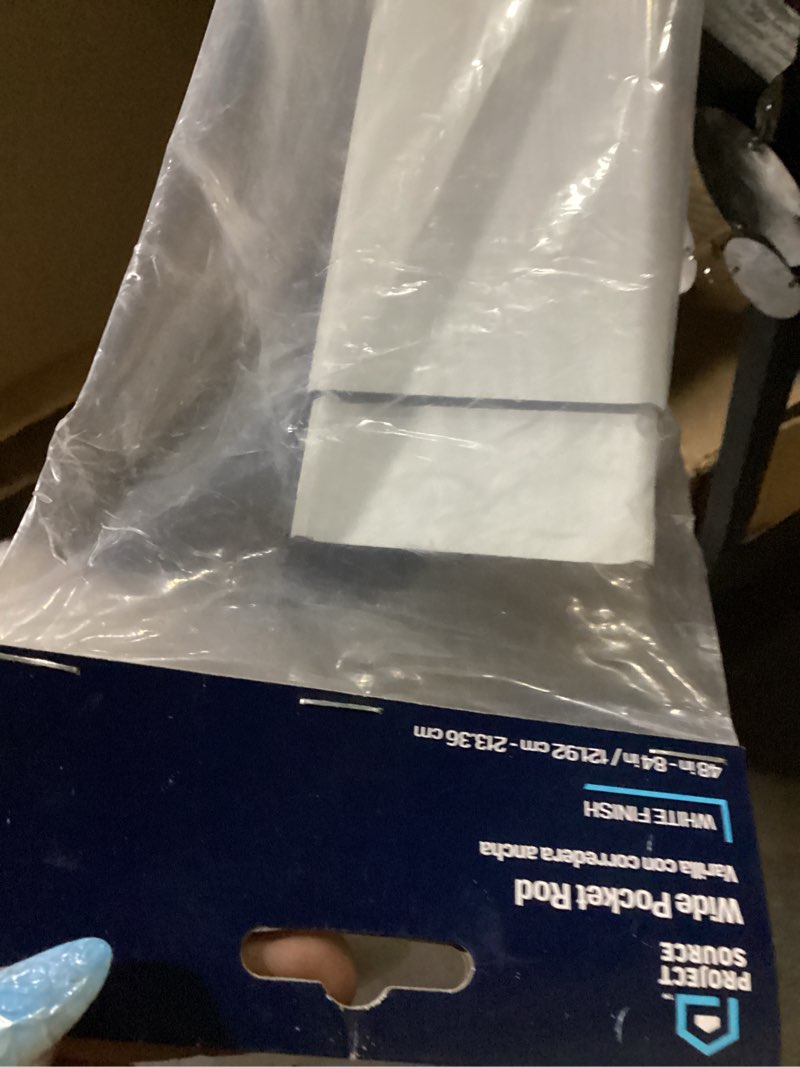 Condition photo showing Good Condition for project source 48-in to 84-in white steel wide-pocket curtain rod
