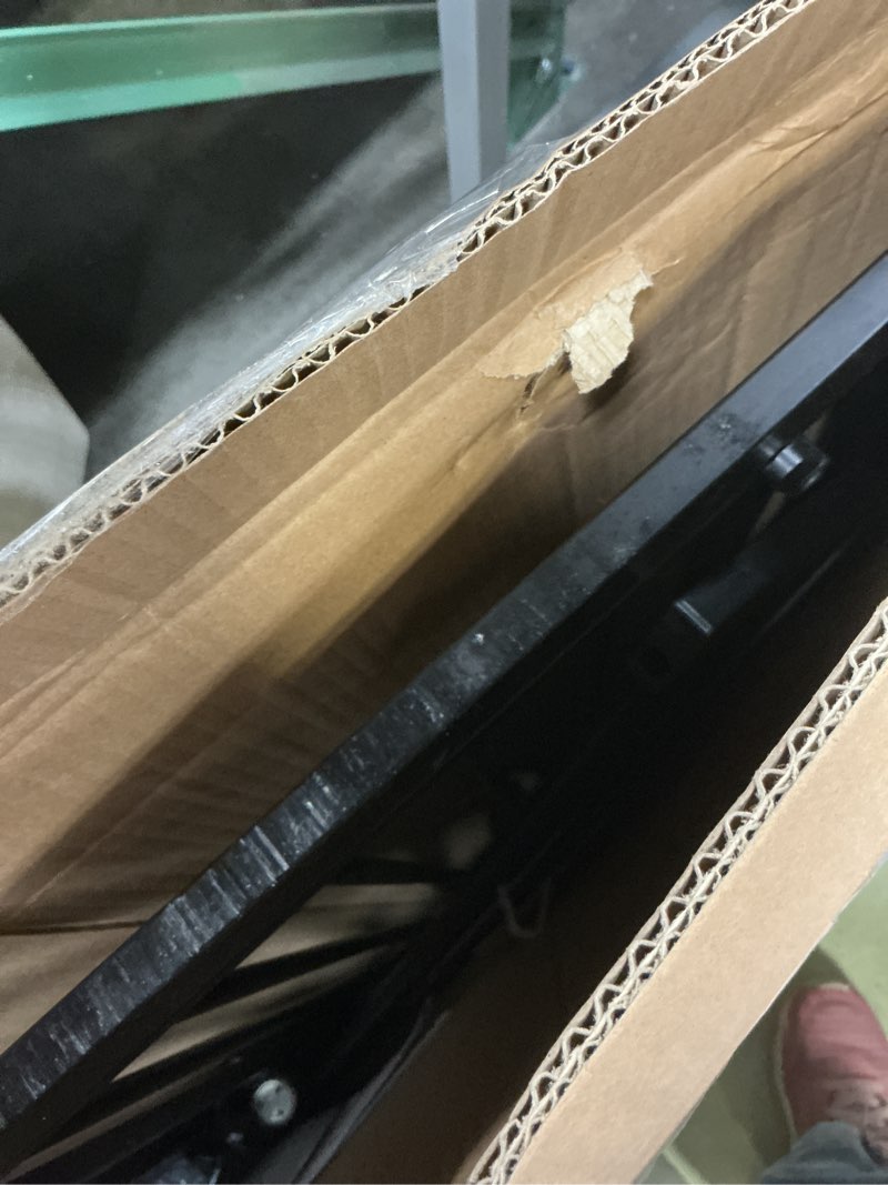 Condition photo showing As Is for InnoTruth 29-39.6” Baby Gate for Stairs & Doorways, 30" Tall Pressure Mount Pet Gates, Easy Step Auto Close Both Sides Walk Thru Child Gate, Dual-Lock Safety Design and One-Hand Operation, Black Pure Black 29-39.6" W x 30" H