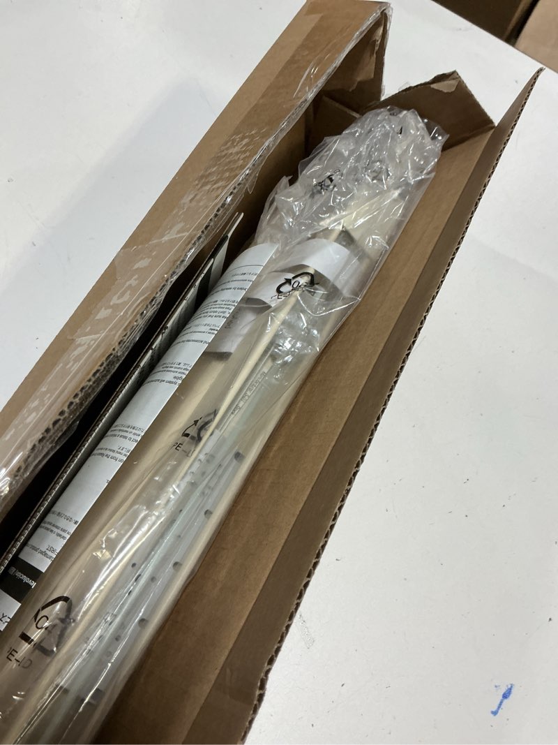 Condition photo showing As Is for LazBlinds No Tools No Drill 1" Vinyl Mini Blinds, Cordless Blinds for Windows, Light Filtering Horizontal Window Blinds & Shades, 20" W x 48" H, Cream Cordless-cream 20" W x 48" H