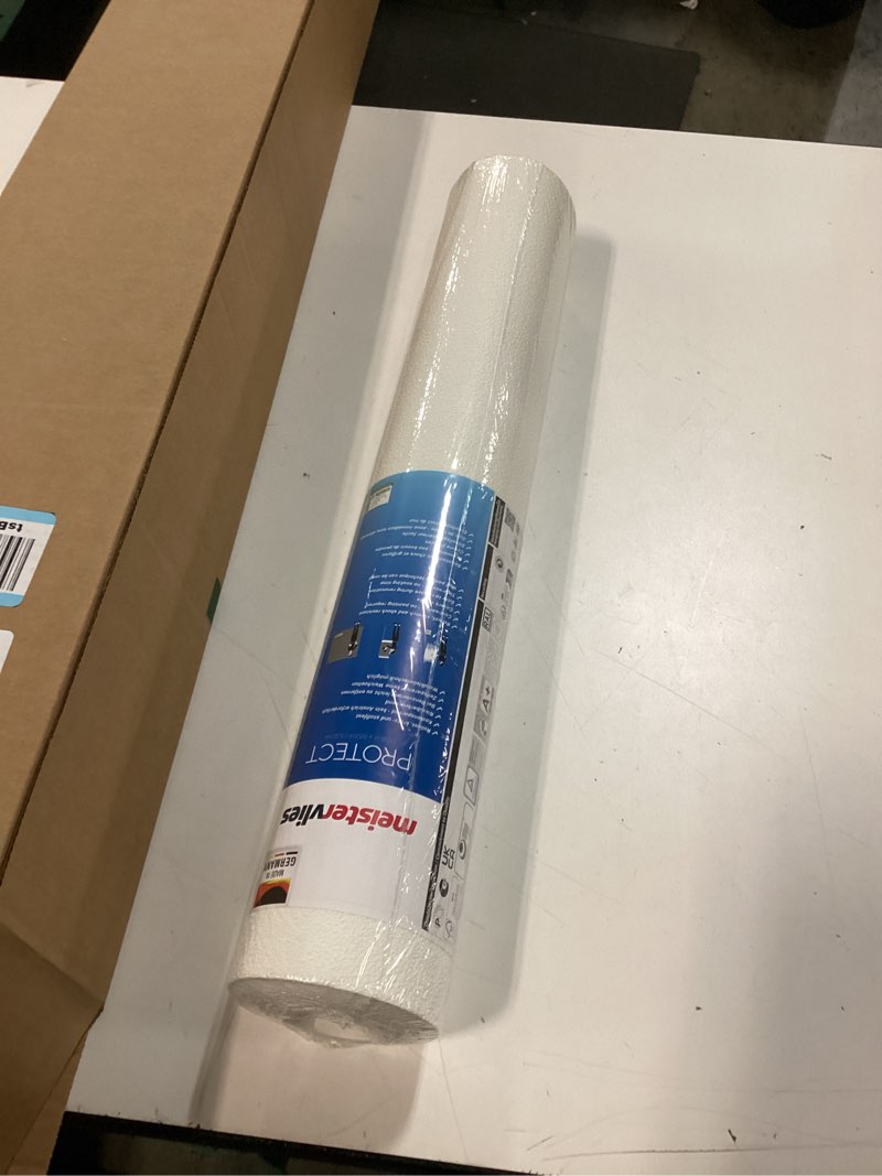 Condition photo showing New/Like New for A.S. Création Wallpaper Plain & Paintable - White - Wallpaper for Various Spaces 395.99in x 20.87in 