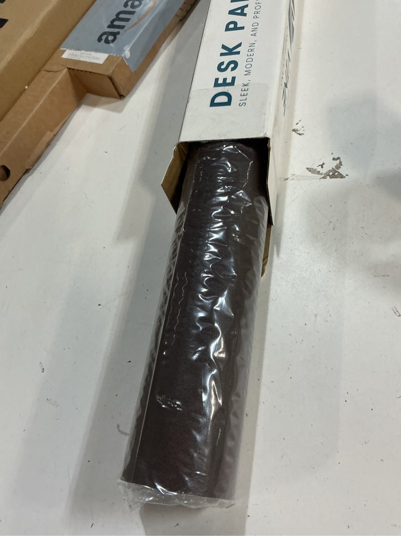 Condition photo showing New/Like New for Vine Creations Leather Desk Mat Large 36" x 20", Desk Protector Mat, PU Leather Desk Pad, Large Mouse Pad, Desk Blotter, Desk Pads on Top of Desks, Desk Matt for Desktop, Office Desk Mat (Dark Brown) 36" x 20" Dark Brown