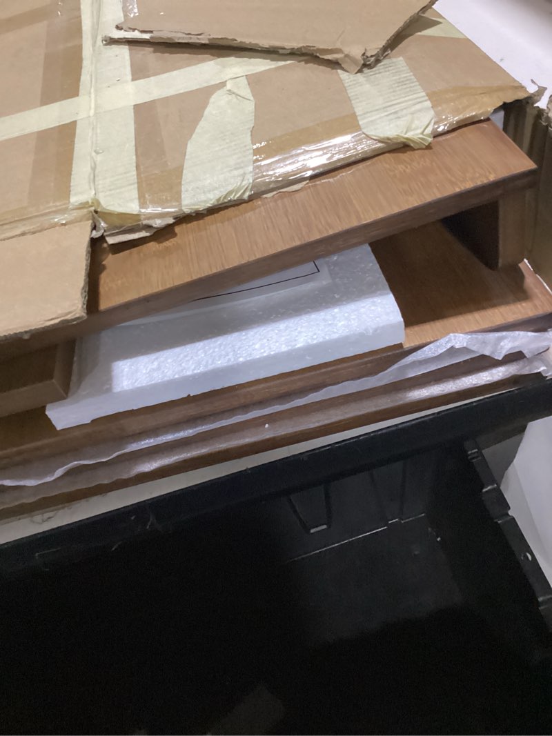 Condition photo showing As Is for wire shelf covers, bamboo wire rack covers for pantry, closet (4pcs, 30" w x 16" d) 30"w x 16"d 4