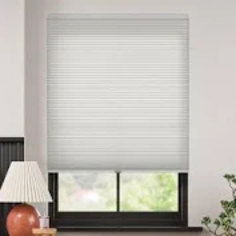 Joydeco No Tools No Drill Window Blinds for Indoor Windows, Blackout Shades Cellular Shades Cordless