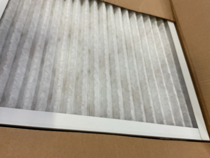 Condition photo showing New/Like New for amazon basics 20x25x1 air filter 6-pack, merv 8 ac furnace filters, removes dust, electrostatic, allergy control (actual size: 19.75" x 24.75" x 0.75") 20x25x1 merv 8