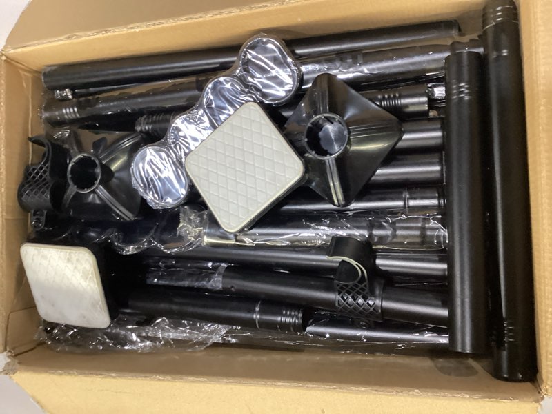 Condition photo showing New/Like New for Goovilla Room Divider for Room Separation, Tension Curtain Rods No Drilling, 4-10ft(H) 28-114inch(W) Adjustable Temporary Privacy Wall Divider, Heavy Duty Freestanding Space Partition Separator, Black 28-114 inch Black