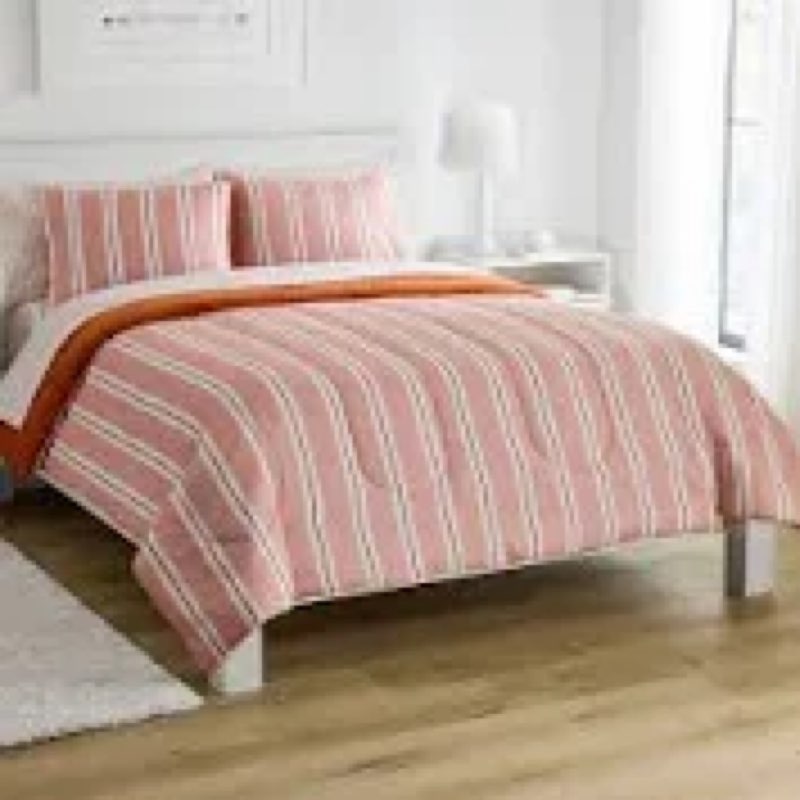  today The Big One Timothy Stripe Plush Reversible Comforter Set with Sheets, Timy twin 