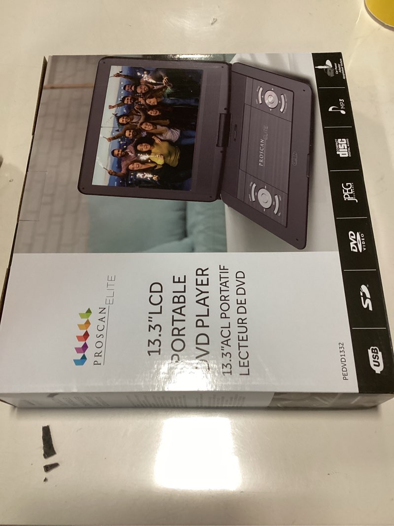 Condition photo showing New/Like New for Proscan Elite 13.3" Portable DVD Player PEDVD1332 Black