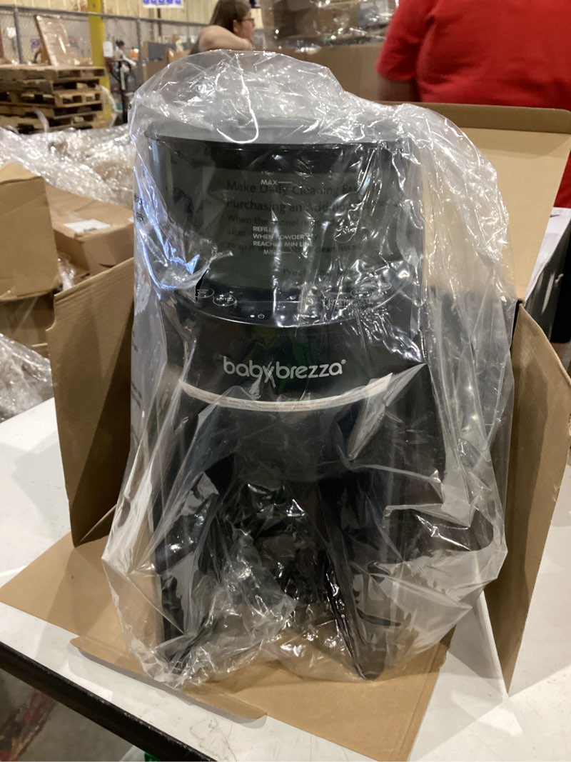 Condition photo showing As Is for baby brezza formula pro advanced wifi formula dispenser - automatically mix a warm formula bottle from your phone instantly – easily make bottle with automatic powder blending machine, black