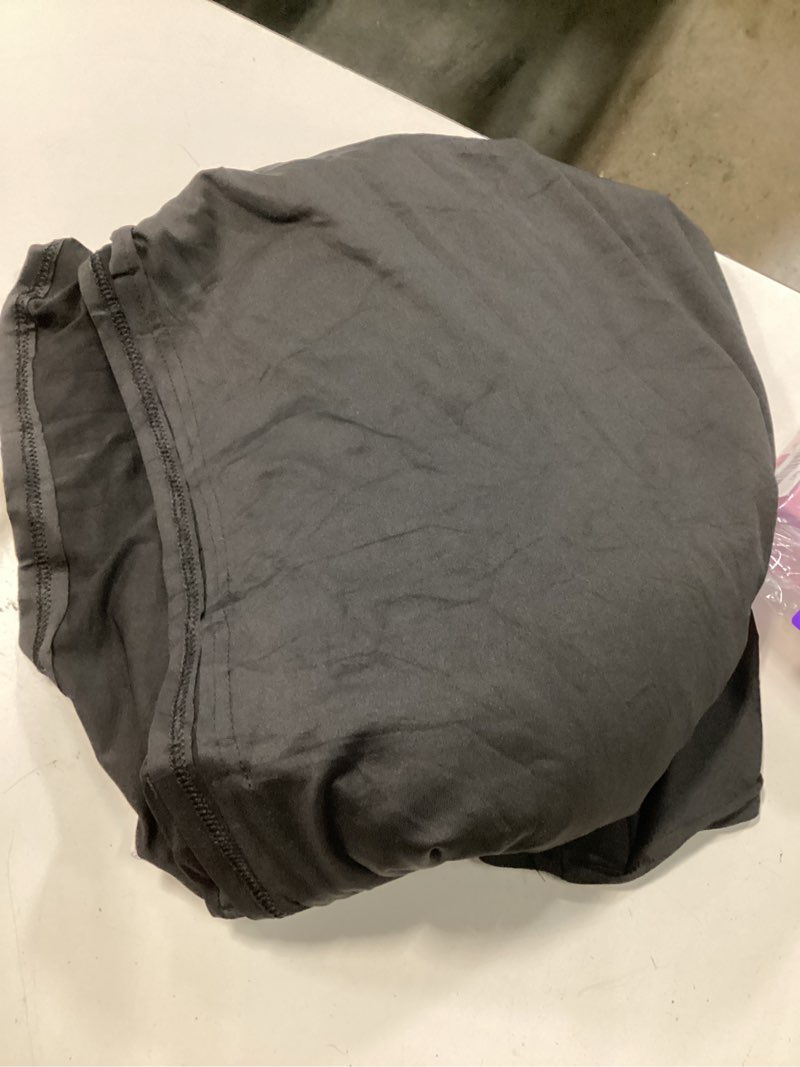 Condition photo showing Good Condition for 4ft black table cloth - 6 pack, fitted stretch rectangle spandex tablecloth, washable table cover for party, dining, wedding, banquet and festival(black, 30" x 48") black-4ft 6