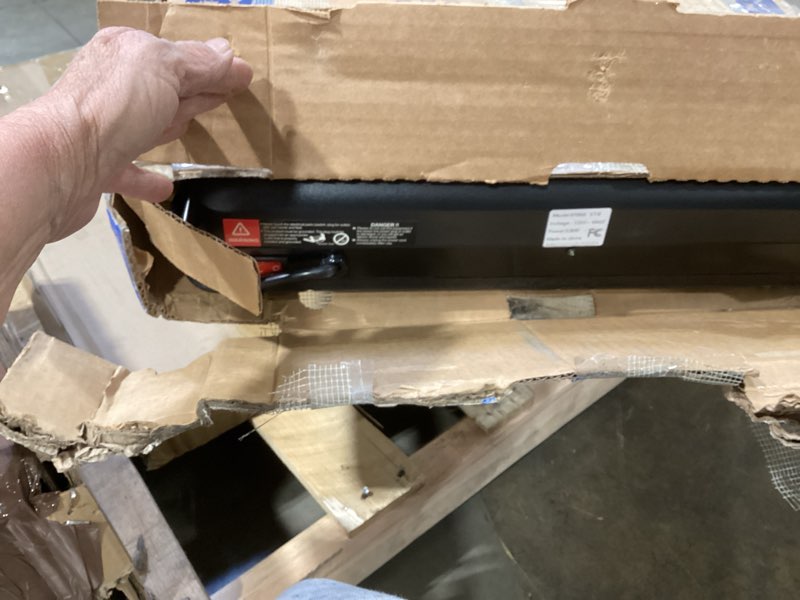 Condition photo showing As Is for treadmill with 8% incline, walking pad treadmill with handle bar, portable folding treadmills for running and walking, 3.0hp brushless motorized, 5 layers shock-absorbing