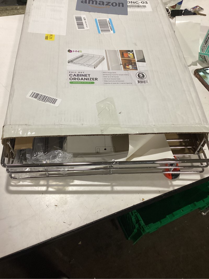 Condition photo showing New/Like New for HOLDN’ STORAGE Pull Out Cabinet Organizer, Heavy Duty Caddy w/Lifetime Limited Warranty -17”W x 21”D