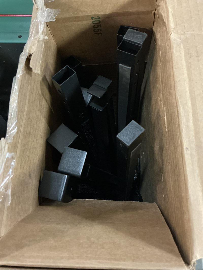 Condition photo showing As Is for Queen Bed Frame with Smart LED Lights, 7 Inch Basics Metal Bed Frame, Heavy Duty 9-Leg Base for Box Spring and Mattress, Noise-Free, Easy Assembly, Black Queen (U.S. Standard) Bed Frame with LED Lights