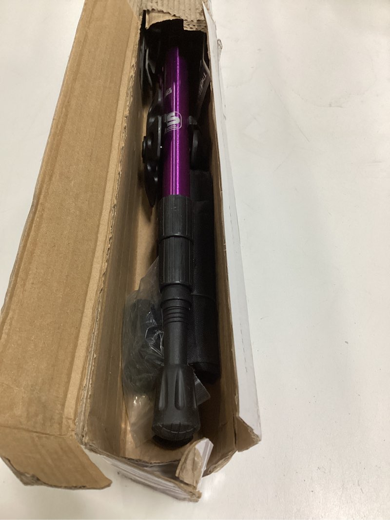 Condition photo showing Good Condition for TheFitLife Nordic Walking Trekking Poles - 2 Sticks with Anti-Shock and Quick Lock System, Telescopic, Collapsible, Ultralight for Hiking, Camping, Mountaining, Backpacking, Walking, Trekking Purple