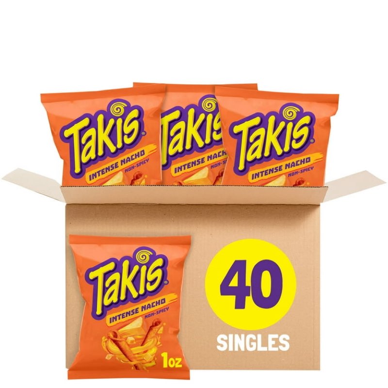 15/12/25 Takis Intense Nacho 40 pc / 1 oz Multipack - Cheddar Cheese
