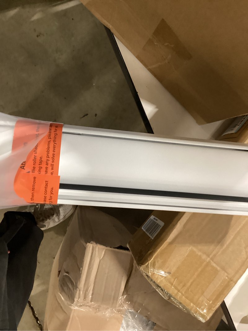 Condition photo showing Good Condition for cordless blackout roller shades blinds for windows free-stop,pull down room darkening with valance,thermal insulated woven fabric window door blinds for home,office,white 20" w x 72" l 20"w x 72"h white