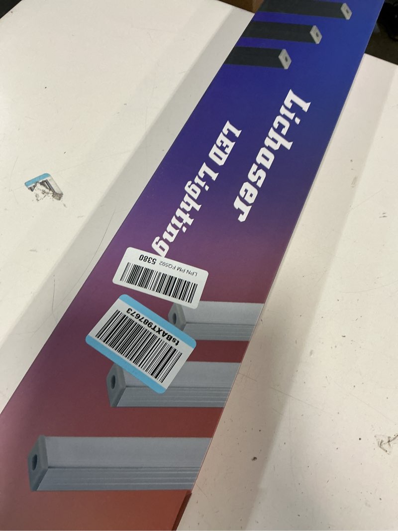 Condition photo showing Good Condition for lichaser led recessed lighting for acoustic panel, 6 pcs of 3000k dimmable led strip light for wood slat wall panel in parallel with touch sensor, self-adhesive for slat wall decor (4*28 in+2*16 in)