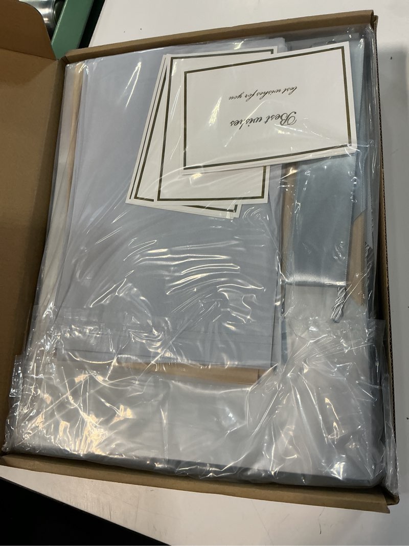 Condition photo showing New/Like New for survart 10 pack gift bags 12.6" with 30 tissue papers & handles | 250gsm water-repellent cardstock, 5 gold+5 gray, reinforced bottom, ribbons & cards included, for wedding/birthday/party