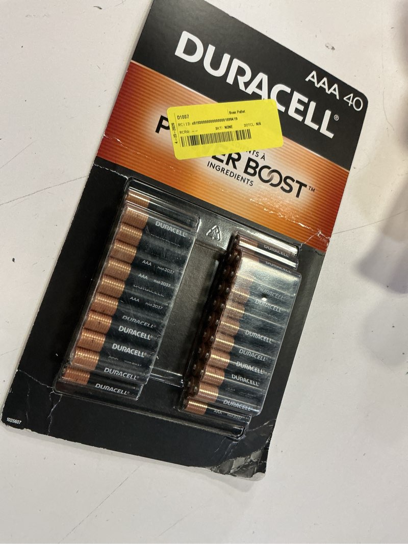Condition photo showing Good Condition for duracell power boost coppertop alkaline aaa batteries 40 pack