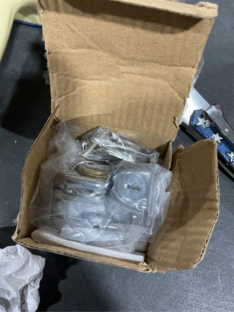 Condition photo showing New/Like New for HDBUBALUS Motorcycle Helmet Security Lock Kit for 7/8" to 1 1/4" Diameter Tubings for Harley Chrome