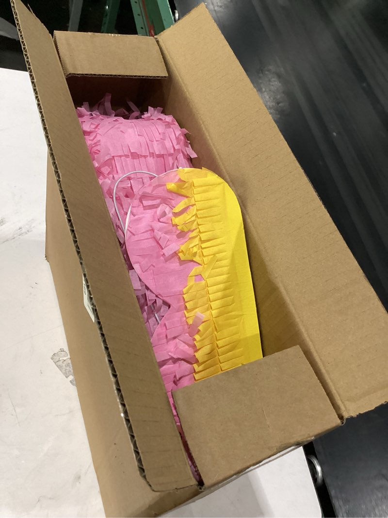 Condition photo showing Good Condition for daisy flower piñata daisy hippie boho pinata pink flower pinata with blindfold and stick for kids boys girls birthday baby shower gender reveal wedding floral party supplies