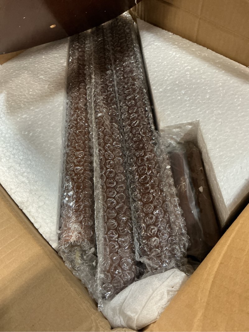 Condition photo showing Good Condition for Pipishell Coat Rack, Freestanding Hall Tree with 8 Hooks & Storage Shelf, Solid Wood Base, 66.3? Tall Coat Rack Stand for Coats, Hats, Bag in Entryway, Bedroom, Living Room, Brown, PIFCR11BN