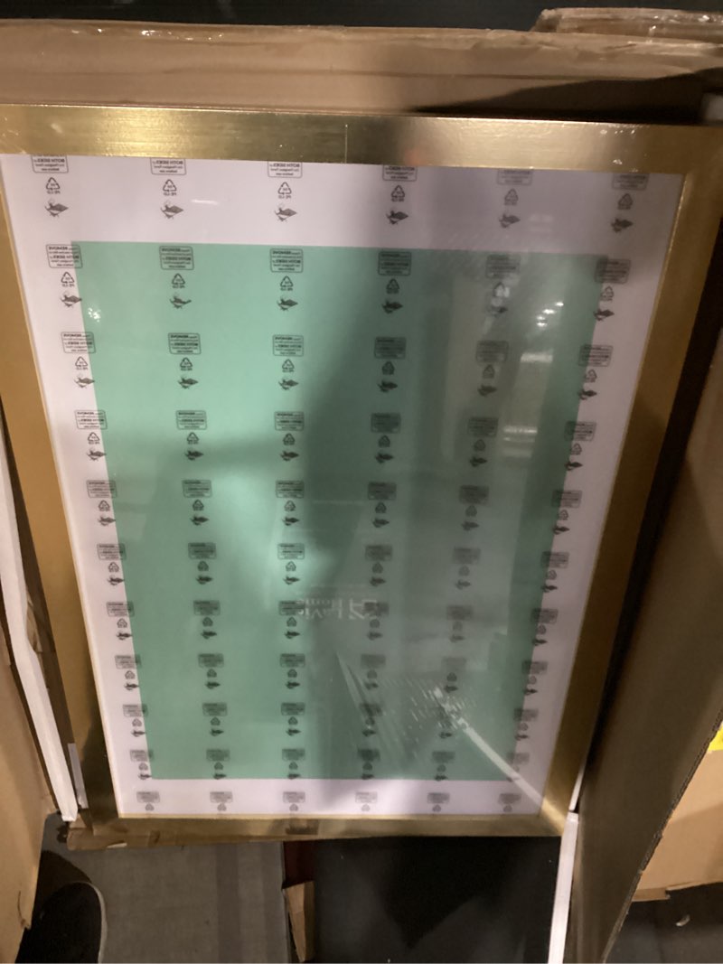 Condition photo showing New/Like New for lavie home 24x36 picture frame gold poster frame,display pictures 20x30 with mat or 24x36 without mat, stable and sturdy frame and polished plexiglass, horizontal and vertical format of the walls