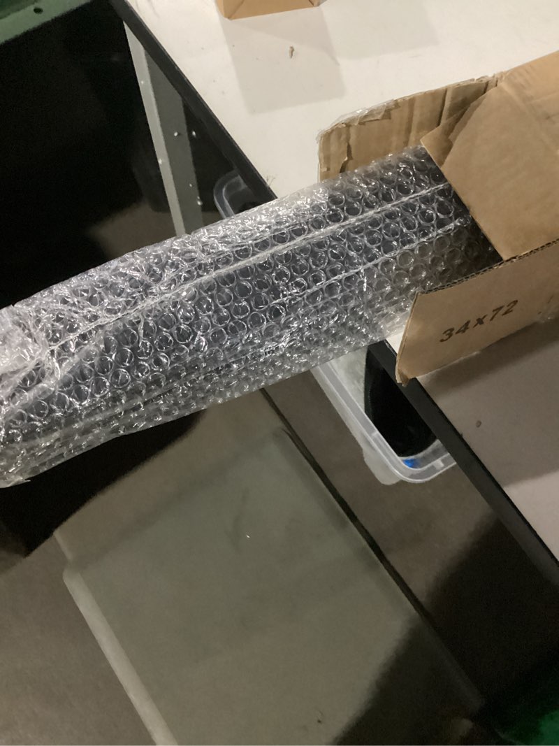 Condition photo showing Good Condition for 100% Blackout Roller Shades Cordless Blinds for Indoor Windows,Free-Stop Window Shades Pull Down,Thermal Insulated Fabric UV Protection,Blackout Window Guard Blinds for Home,Office,Black,34" W x 72" H Black 34"W x 72"H