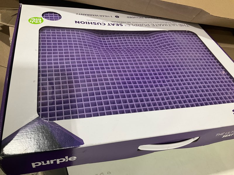 Condition photo showing Good Condition for purple ultimate seat cushion, large 2.5 inch gel seat cushion | gelflex grid for office chair, gaming, car - pressure-reducing for long sitting, temperature-neutral, no-slip - made in usa