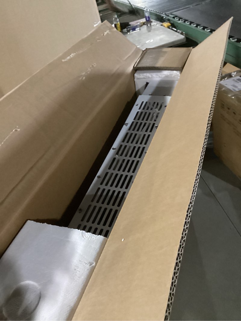 Condition photo showing As Is for 800W Plug-in Convection Electric Panel Wall Heaters for Indoor Use, Quiet Fan-Less Design, Freestanding/Wall Mount Space Heater with Adjustable Thermostat, 24H Timer, Digital Display(White)