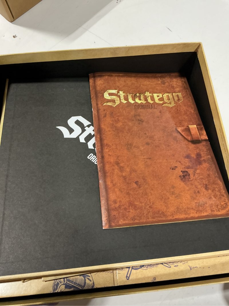 Condition photo showing New/Like New for jumbo, stratego - original, strategy board game, 2 players, ages 8 year plus
