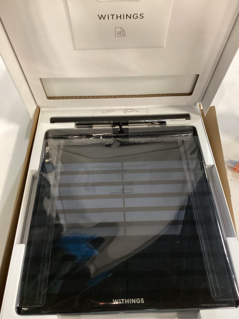Condition photo showing New/Like New for WITHINGS Body Scan - Connected WiFi Scale to Improve Your Health, BIA Personal Scale, Body Composition Analysis, Body Fat, Muscle Mass, Water Percentage Body Scan Black