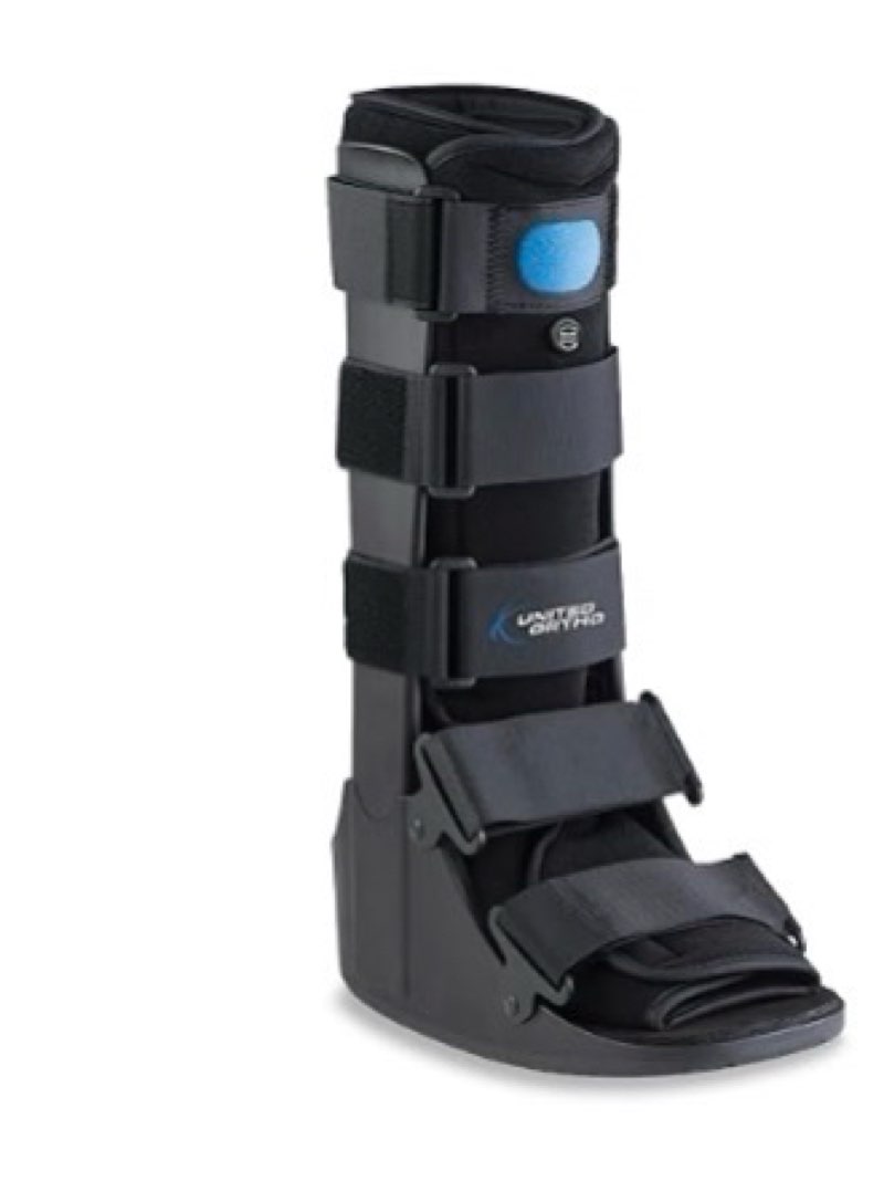 united ortho usa14107 air cam walker fracture boot, large, black large (pack of 1) black