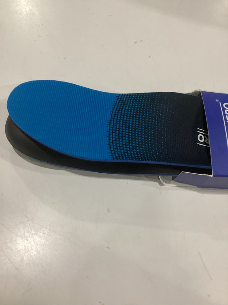 Condition photo showing As Is for plantar fasciitis relief - arch support insoles for men women, shoe inserts for flat feet, orthotic shoe insoles all-day energy and comfort with every step (mens 11-11 1/2 | womens 13-13 1/2) mens 11 - 11 1/2 | womens 13 - 13 1/2 blue