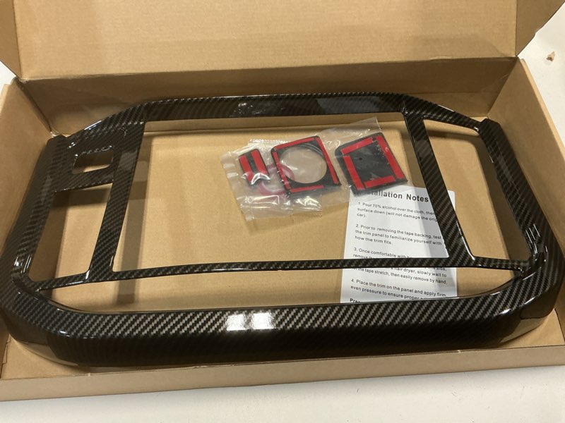 Condition photo showing Good Condition for (Similar)for F150 Emergency Llight Switch Trim Decorative Panel fit 2015 2016 2017 2018 2019 2020 Ford F150(Carbon Fiber Grain)