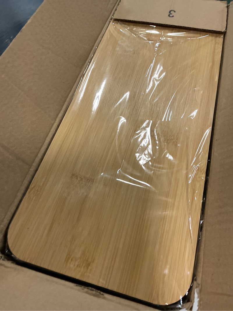 Condition photo showing New/Like New for cable management box - wooden style large cord organizer to hide wires & power strips | desk computer cable organizer | safe abs material | 16" (l) x 6.2" (w) 5.3" (h) | for home & office - black