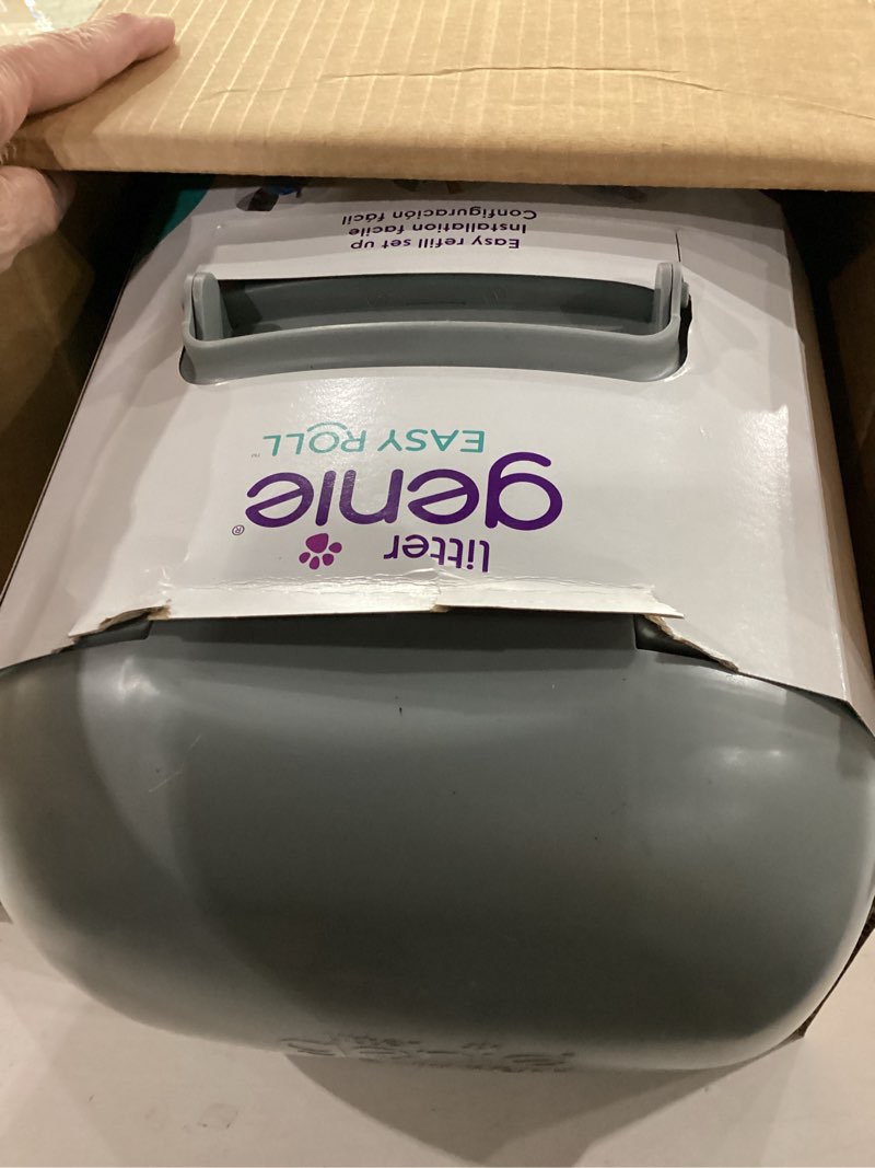 Condition photo showing New/Like New for Litter Genie Easy Roll Cat Litter Disposal Pail | Odour Control, Refill Bags & Scoop Grey