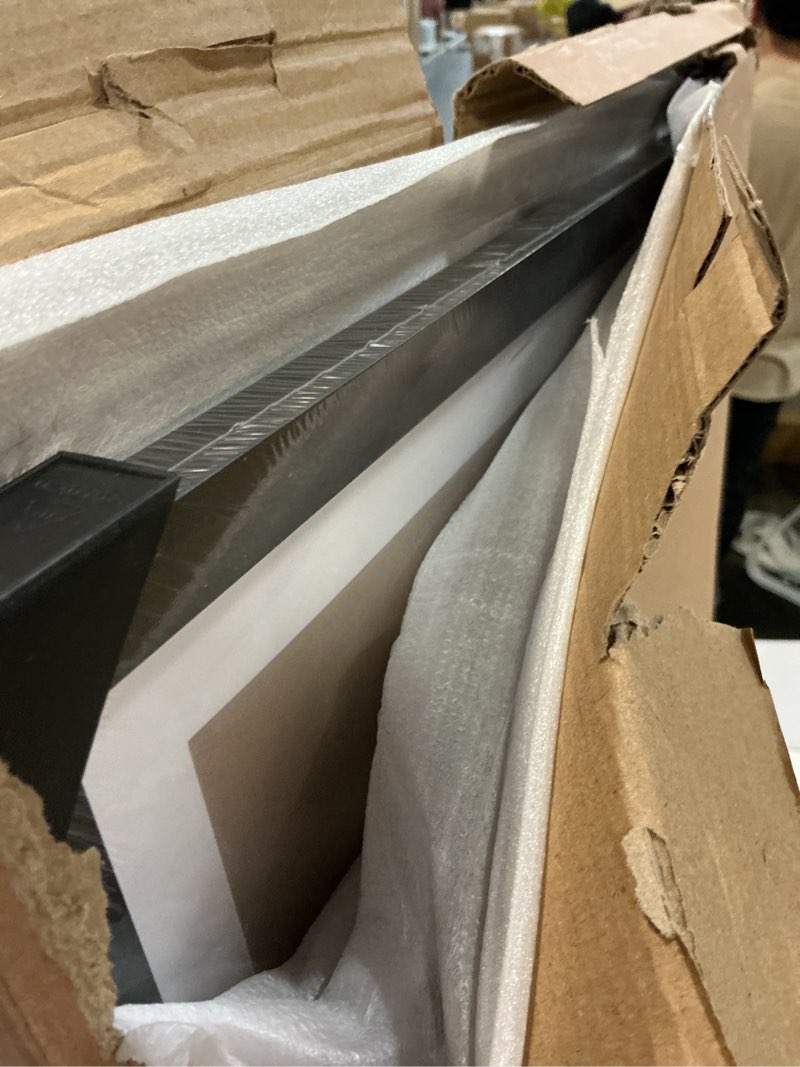 Condition photo showing Good Condition for mxtallup 19x24 picture frames solid wood,display pictures 17x22 inch with mat or 19x24 inch without mat, poster frames 17x22 in photo frames wood black (t22b1924w1722)